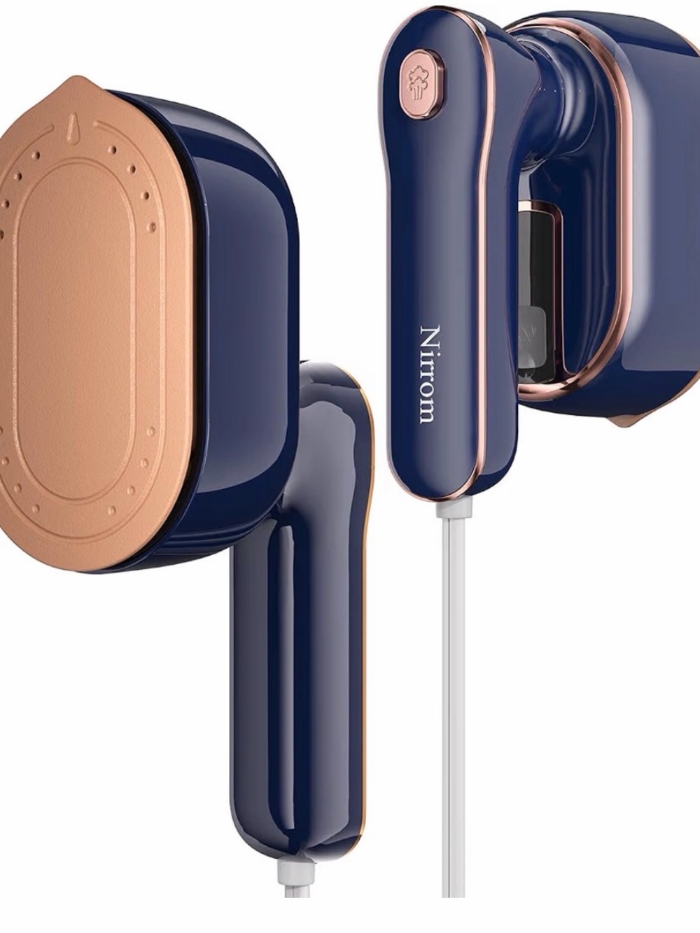 Navy and Rose Gold Wired Earbuds - Stylish Sound